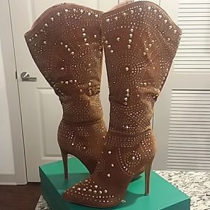 Lauren Lorraine Embellished Boots